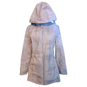 Free Country Women's Gray Hooded Zip Up Jacket Medium